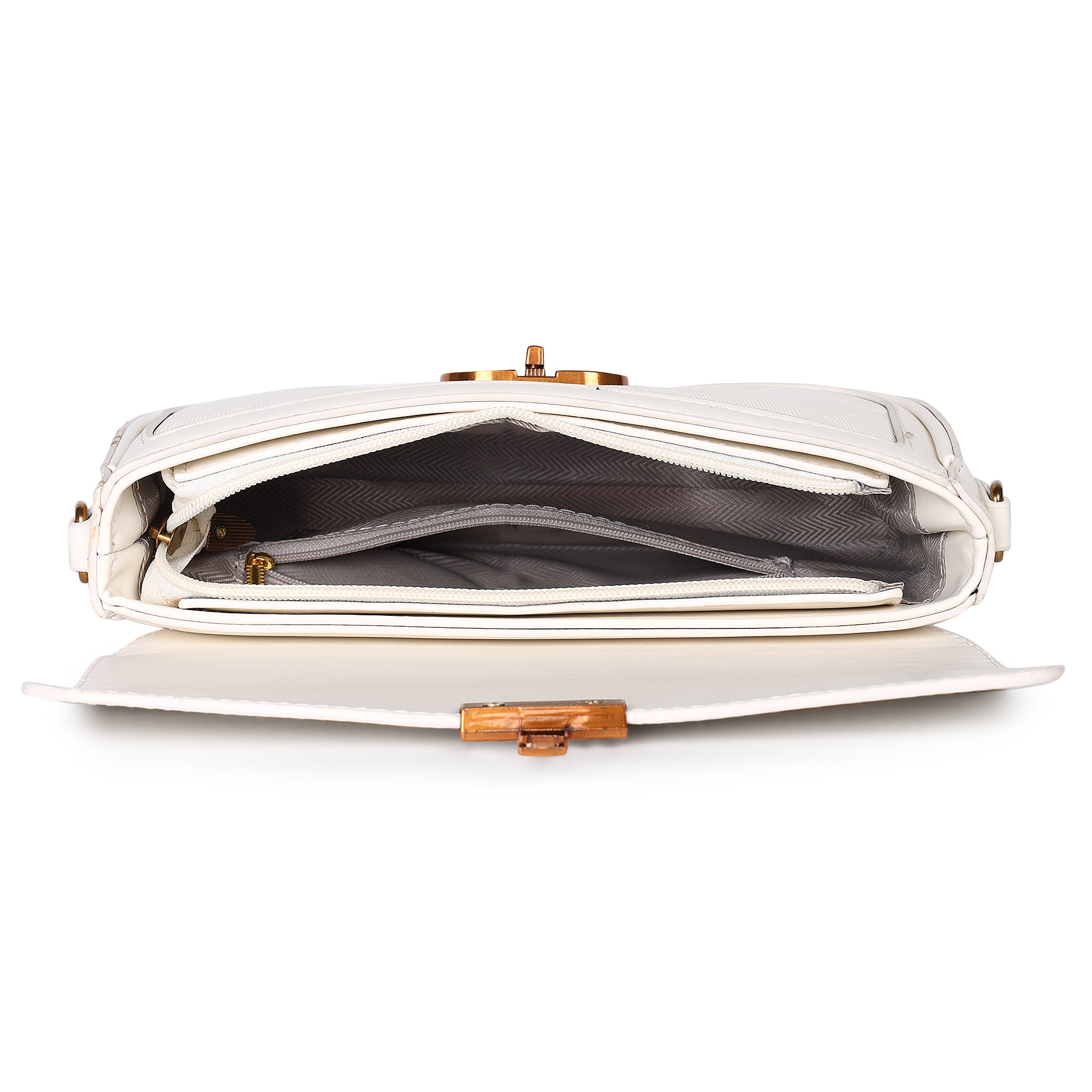 Classic White Cally Shoulder Bag for women