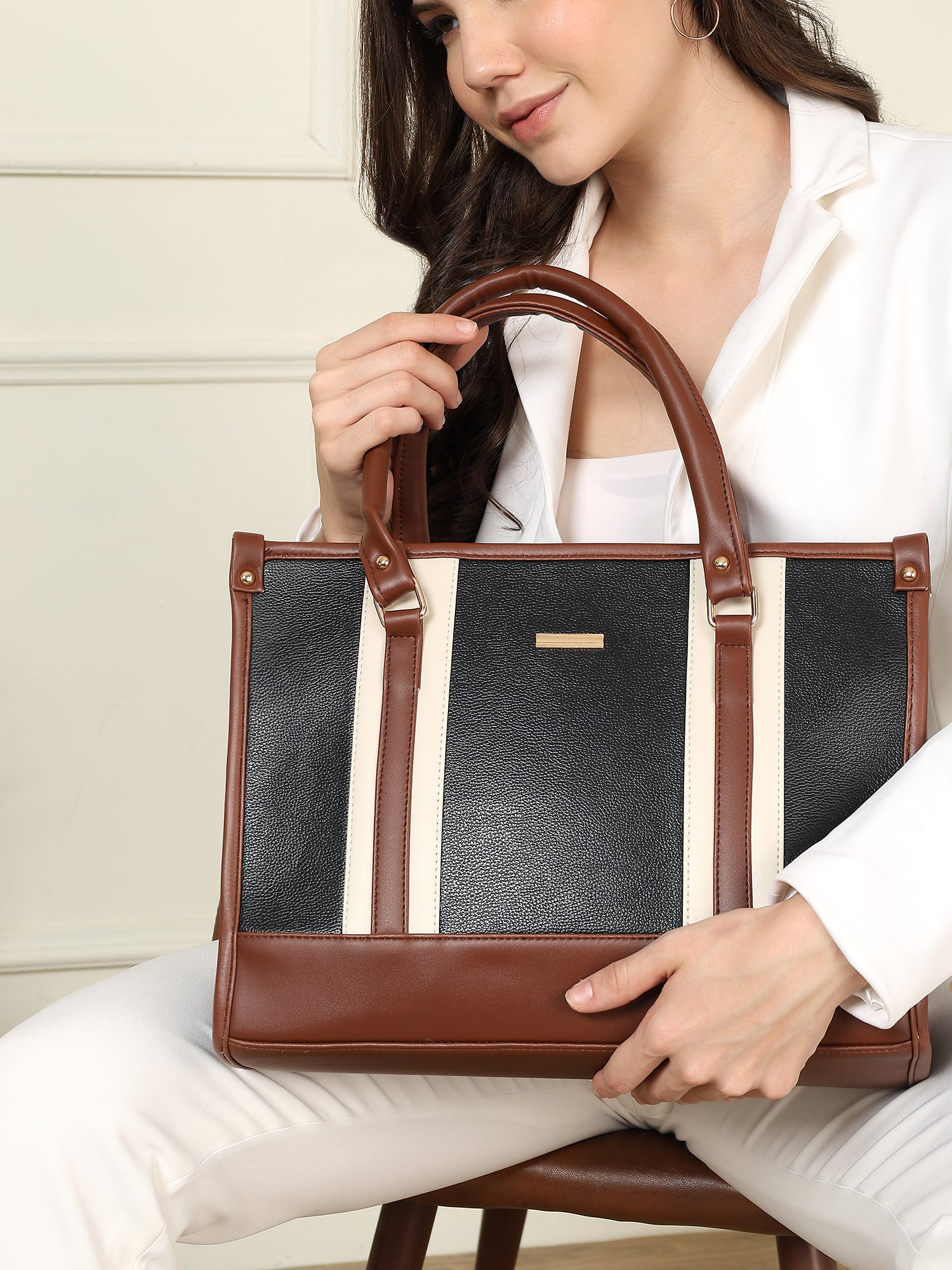 EDC Alice tote bag dual tone. (15"inch)