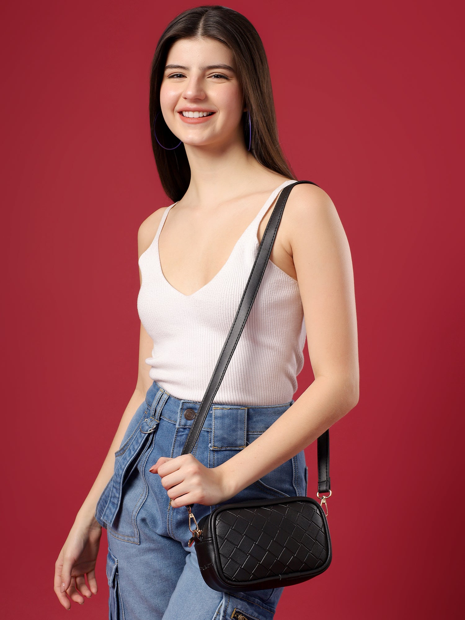 Everyday Carry Emboss Sling Bag. (2 in 1)