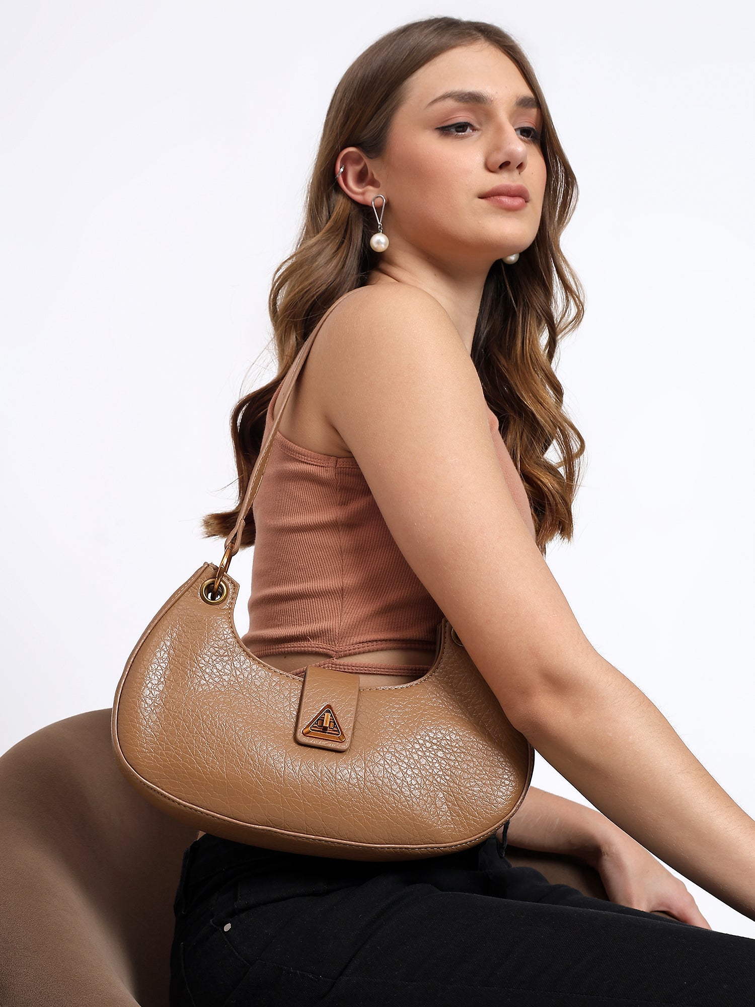 Khaki Miranda Shoulder bag for women