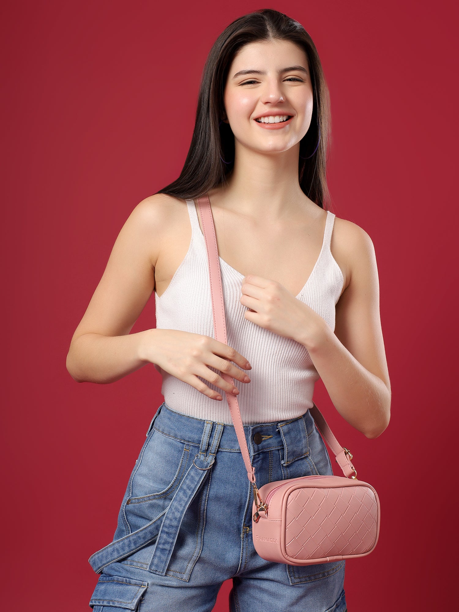 Everyday Carry Emboss Sling Bag. (2 in 1)