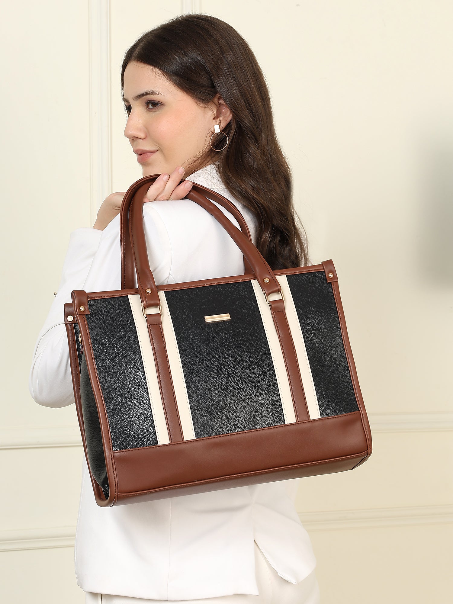 EDC Alice tote bag dual tone. (15"inch)