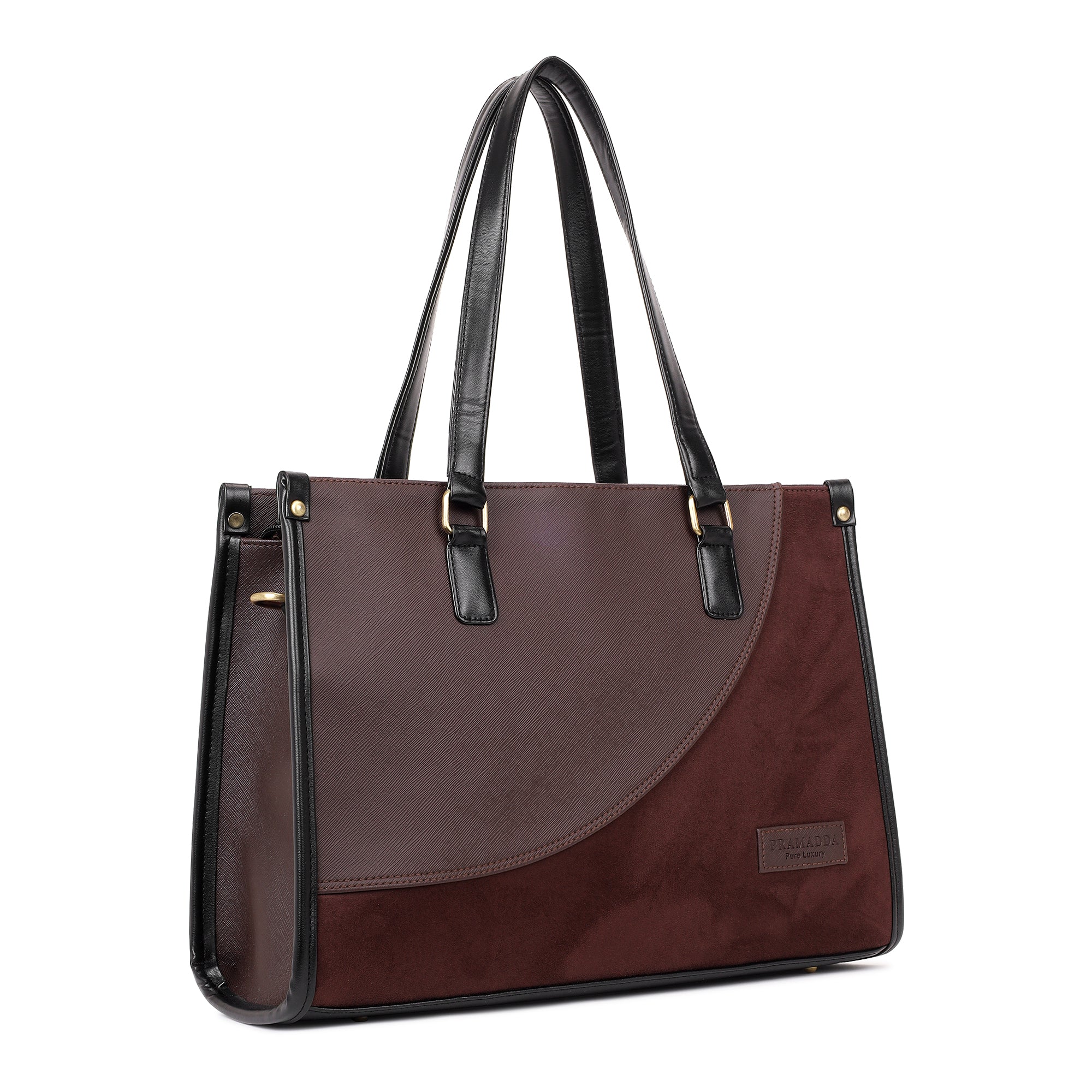 Classic Sophia Suede Tote Bag (15.5" Inch)