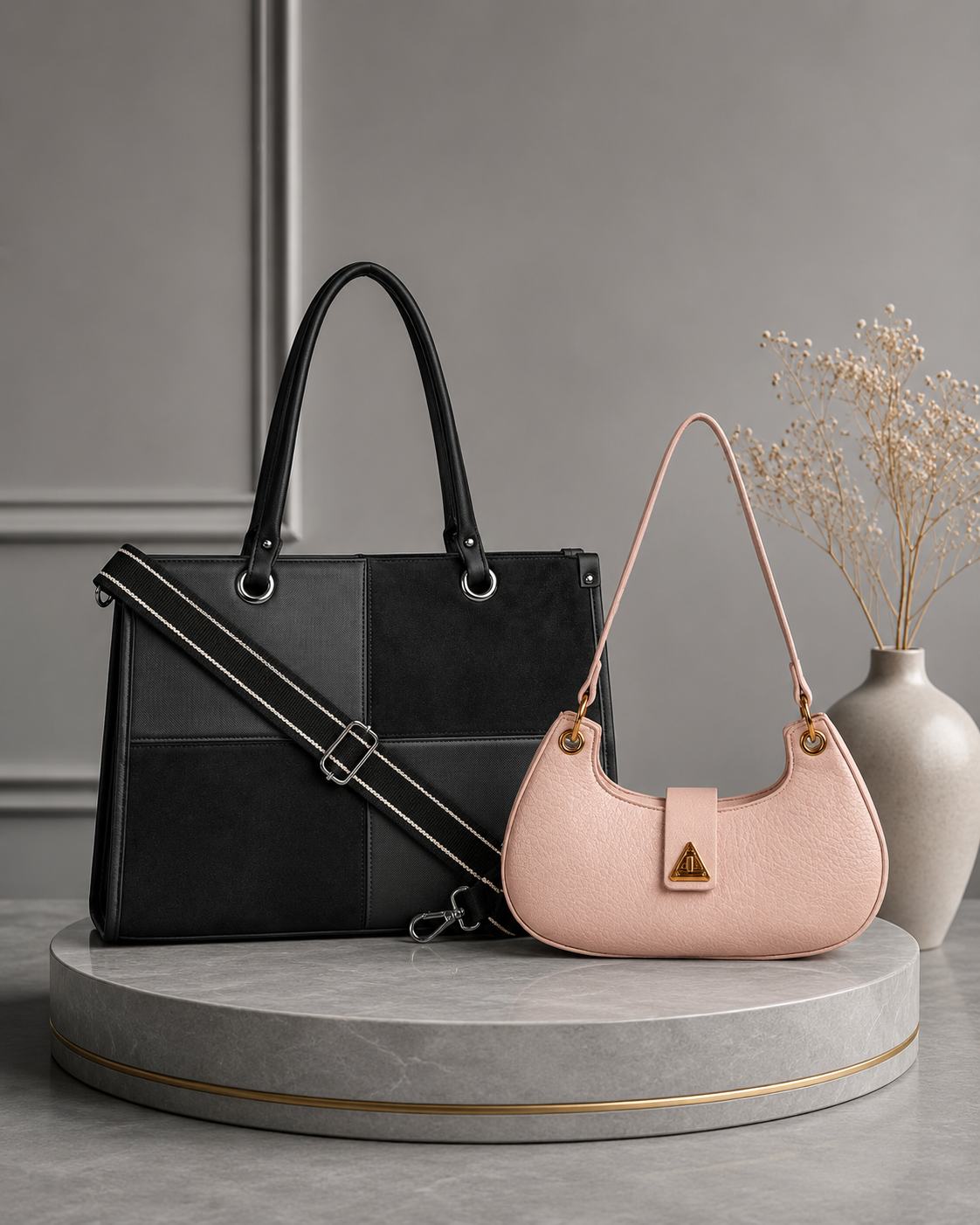 ✨ Luxe Duo Combo – Hazel Tote & Miranda Shoulder Bag