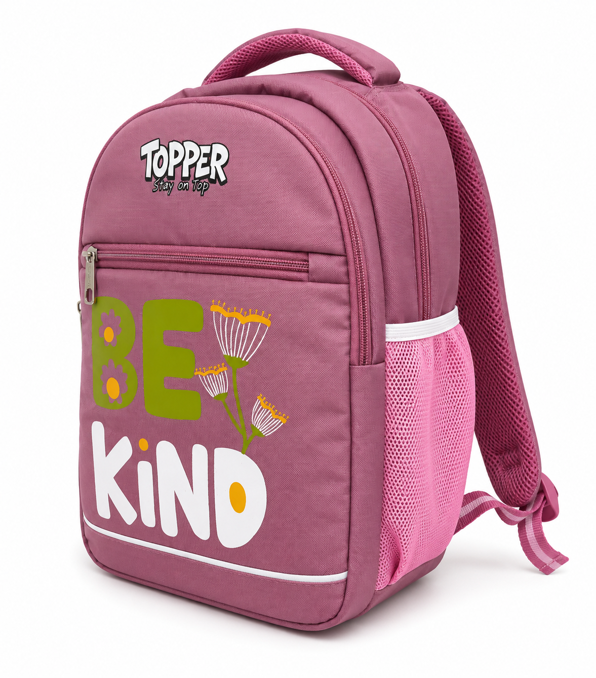 Mauve Pink Be Kind School Bag