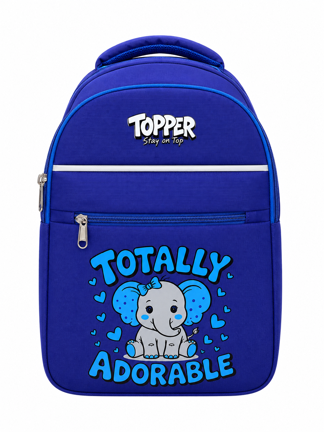 Navy Blue Adorable Elephant School Bag