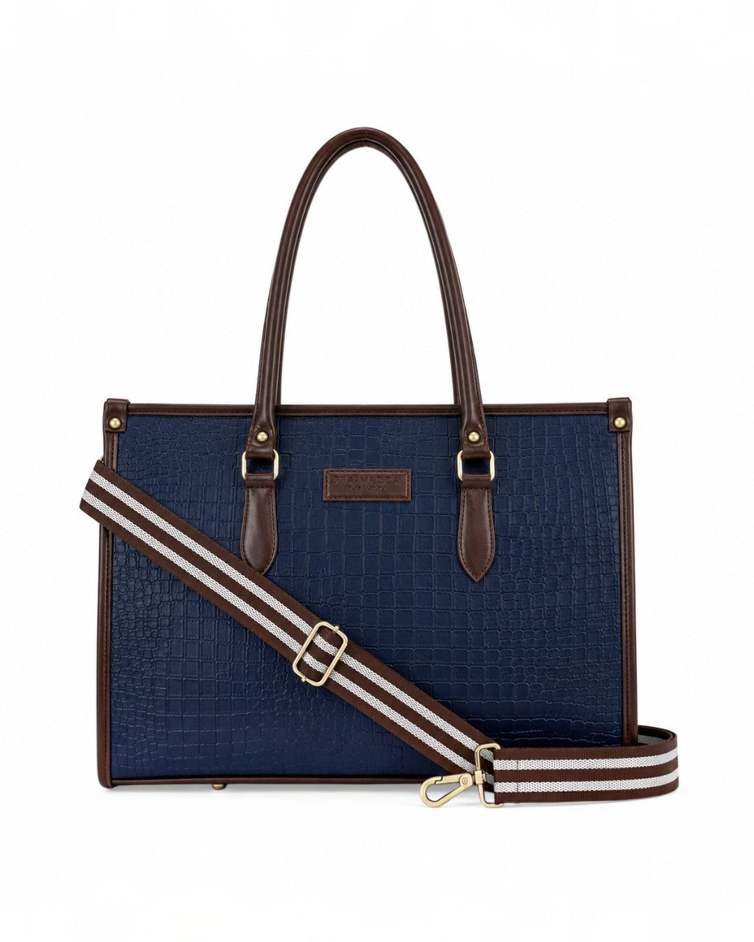 Bianca Croco Leather Tote Bag