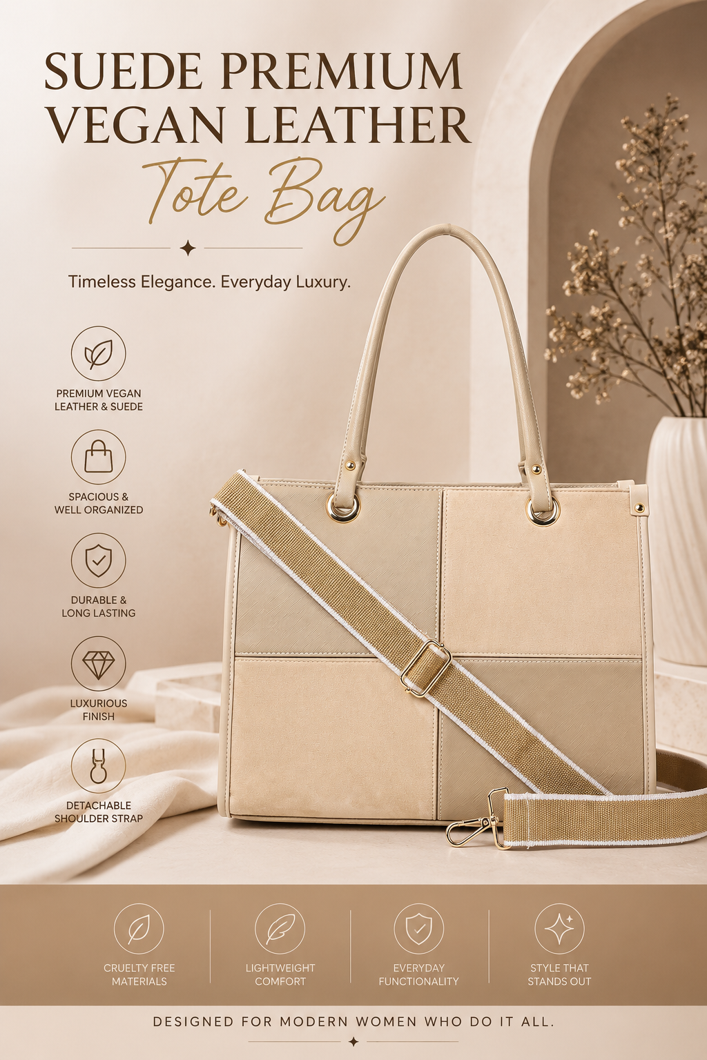 ✨ Luxe Duo Combo – Hazel Tote & Miranda Shoulder Bag