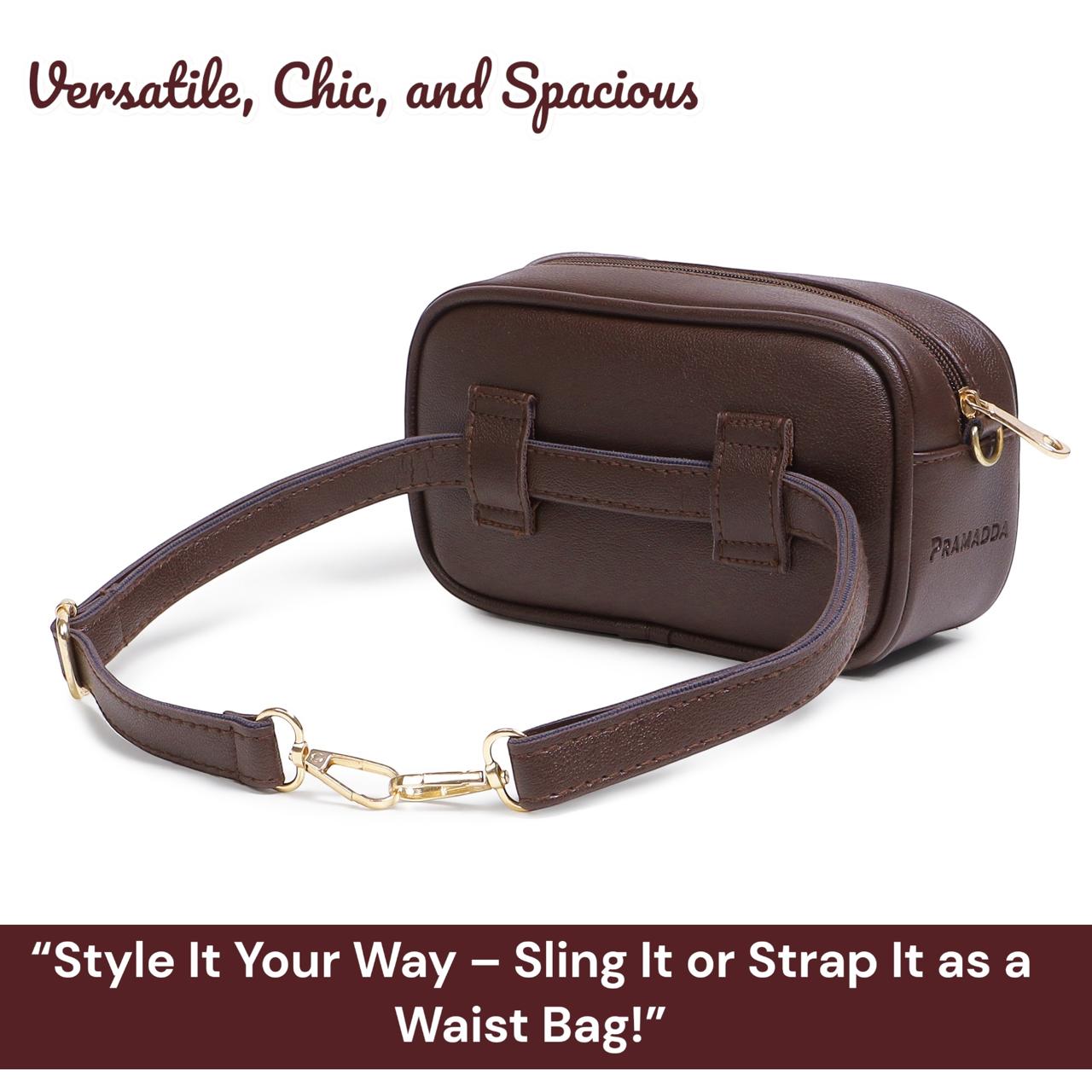 Everyday Carry Emboss Sling Bag. (2 in 1)