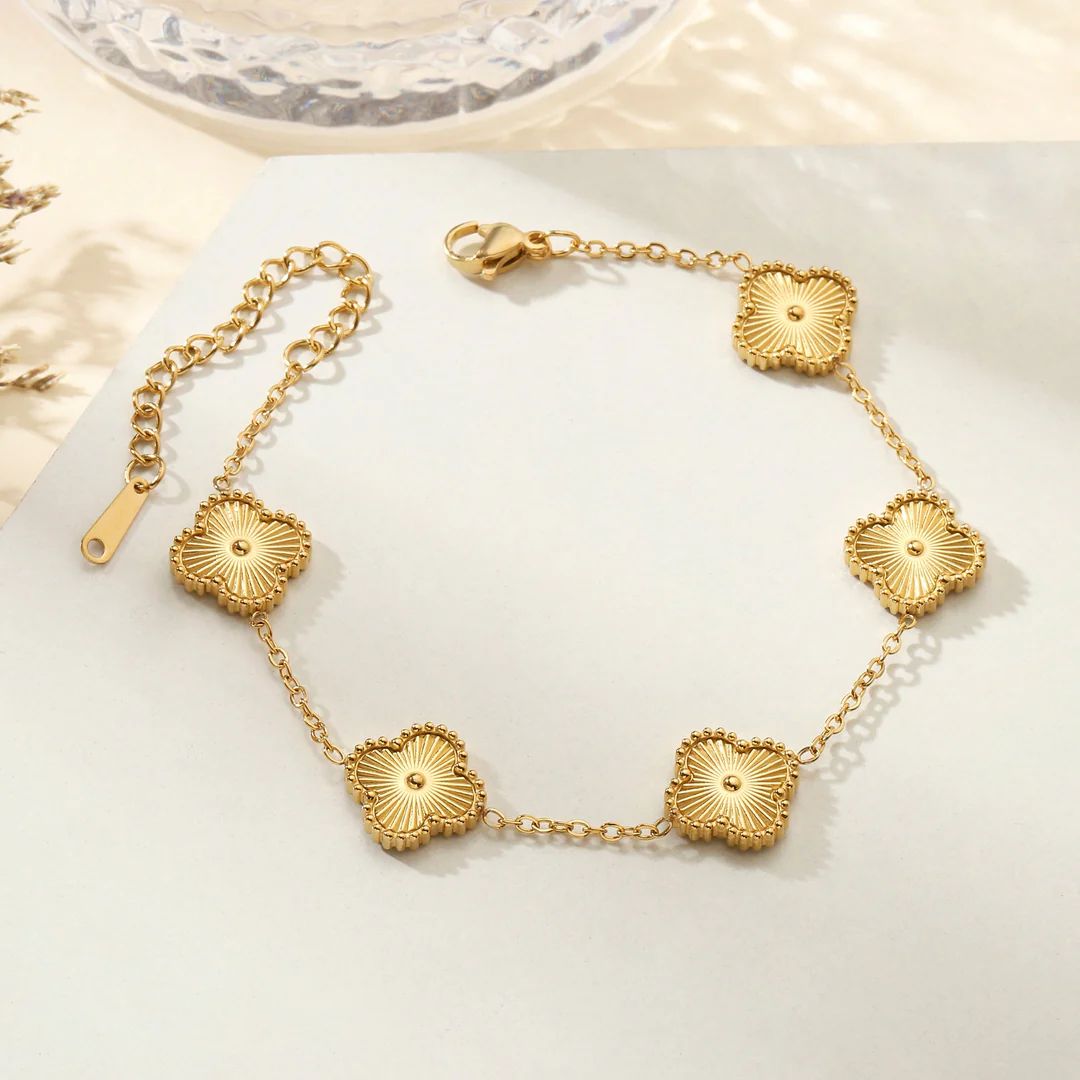 Golden Clover Bracelet