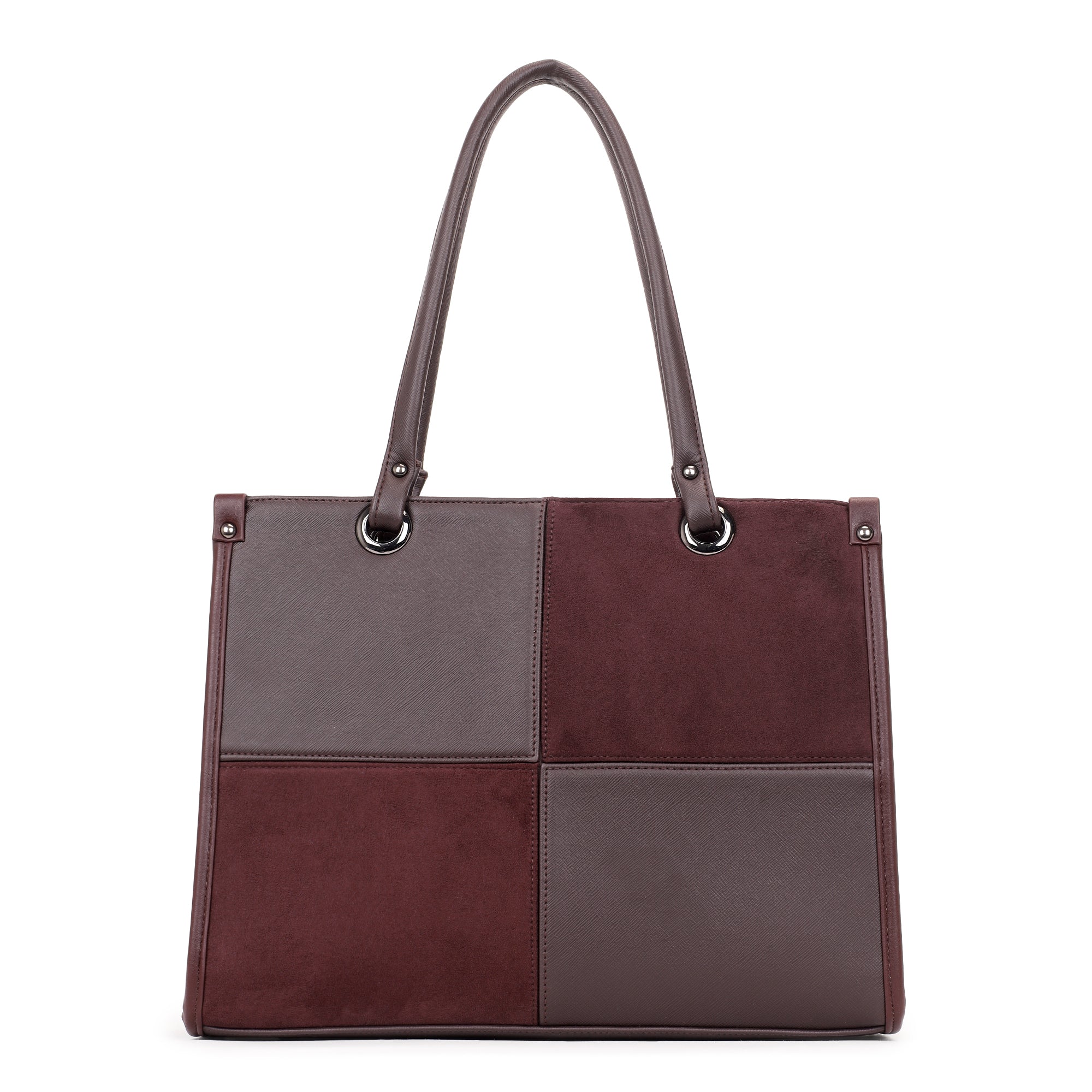 Hazel Suede Tote Bag. (15.5" inch)