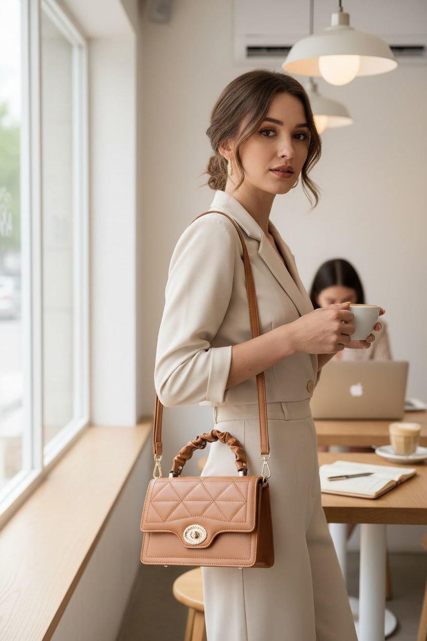 Royal Tan Mia Bella Sling Bag (2pc)