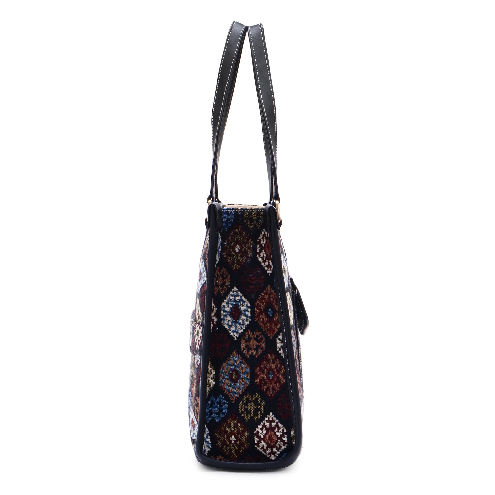 Multi Boho Print Aisha Canvas Tote Bag- Clearance Sale