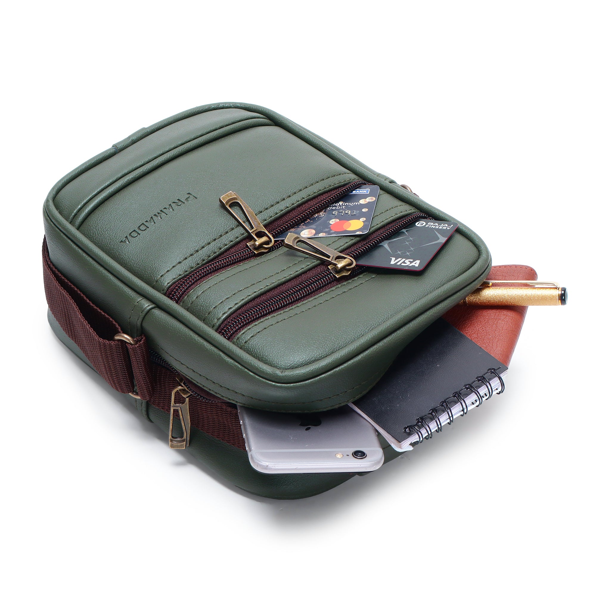 Double Zip Sling bag for men