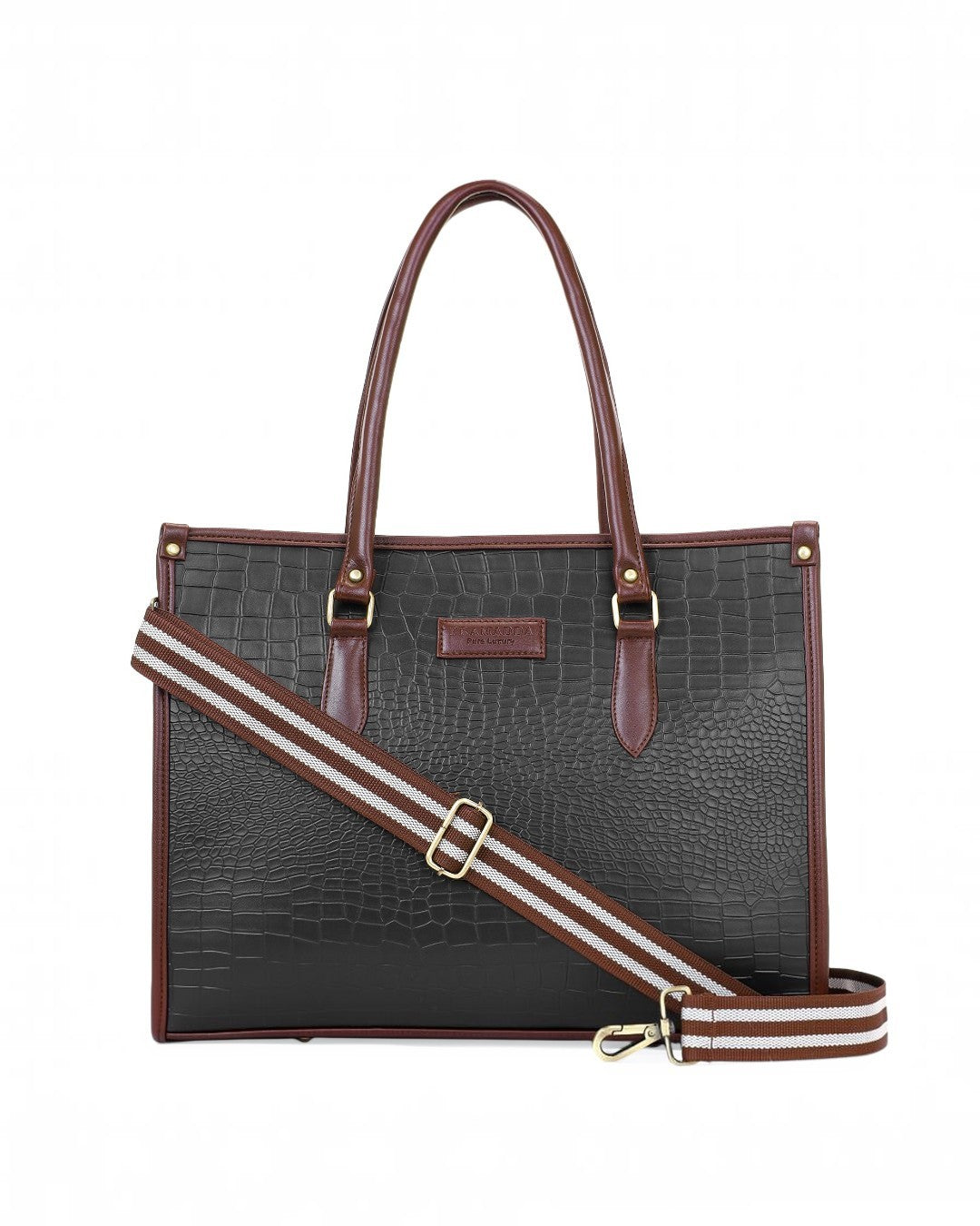 Black Bianca Tote Bag + Green Bailey Shoulder Bag