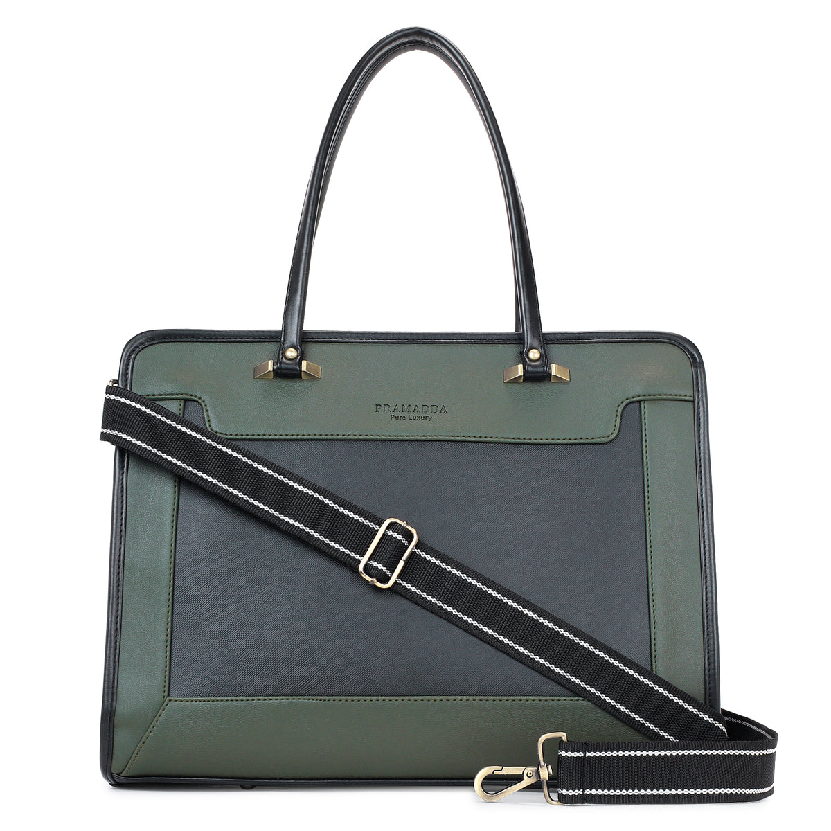 Green Regina Tote Bag + Brown Dona Sling Bag