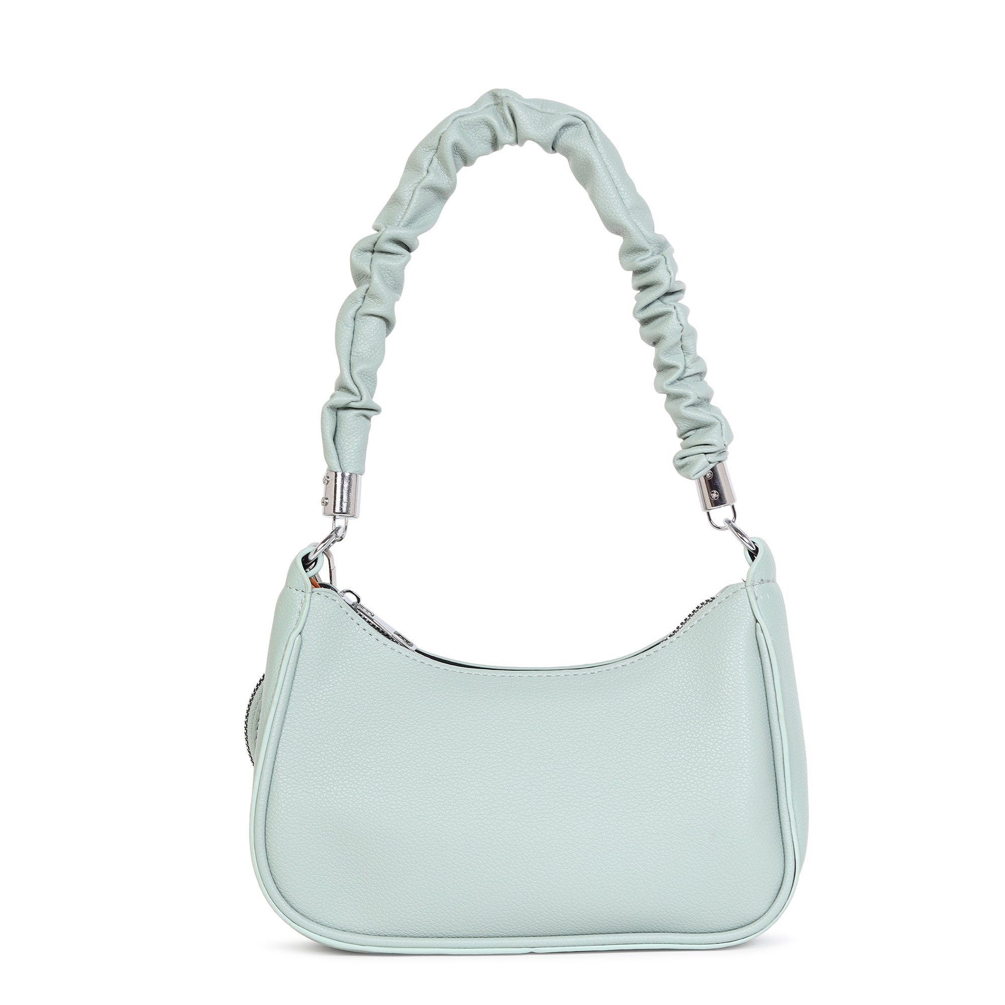 Brown Alica Tote Bag with Mint Green Alexa Shoulder Bag