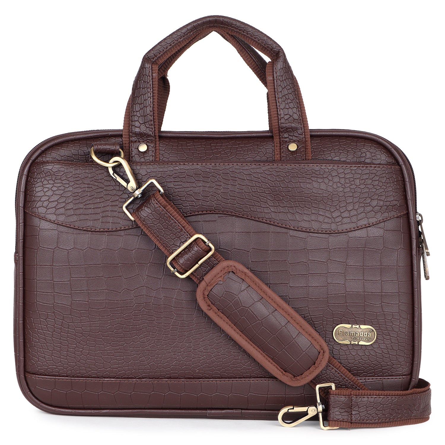 Mocha Brown Pablo Laptop Messenger