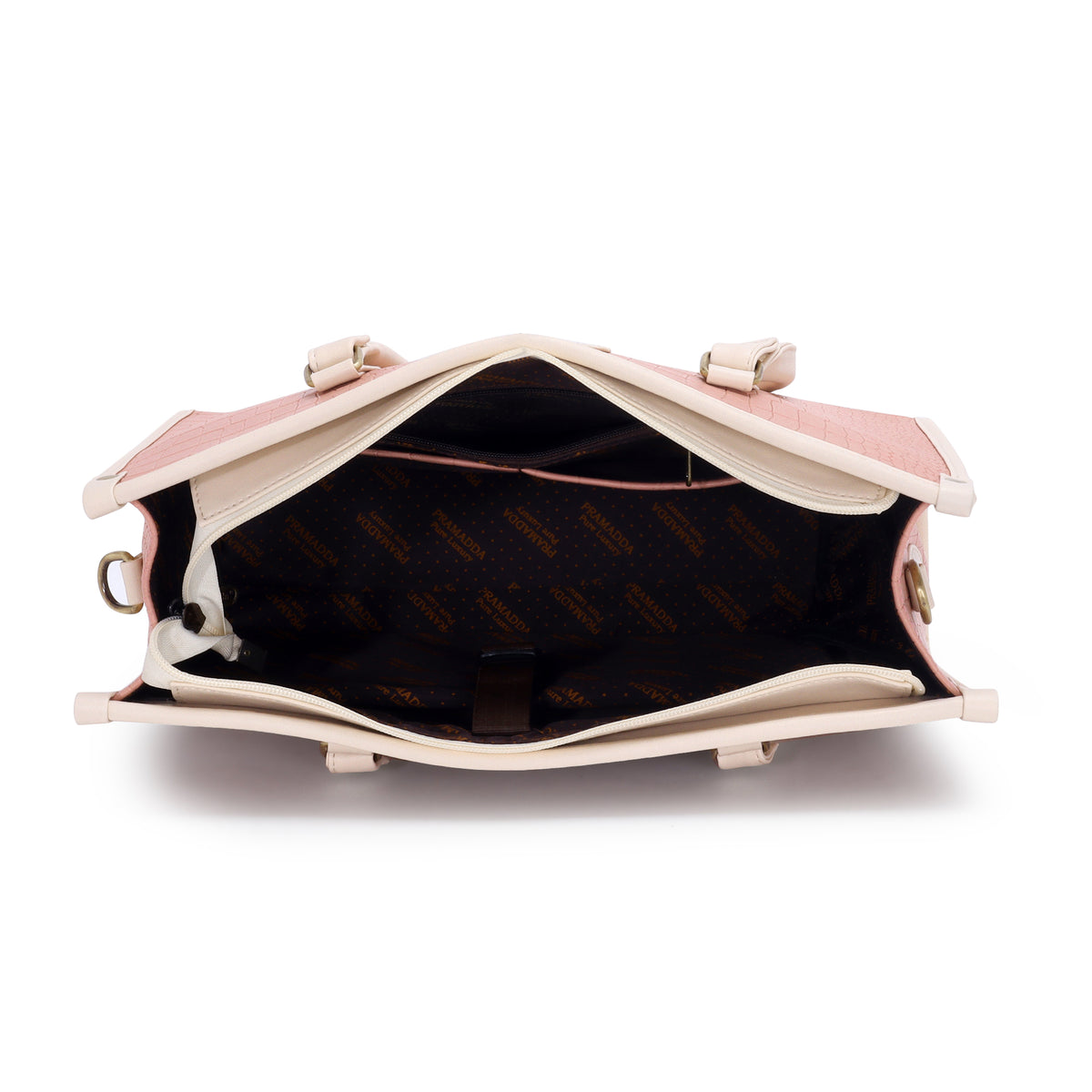 Bianca Tote in Blush Ivory + Brown Dona Sling (Limited Drop)