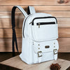 Classic Italia Croco Leather 25L Casual Laptop Backpack For Men And Women (Ice White))