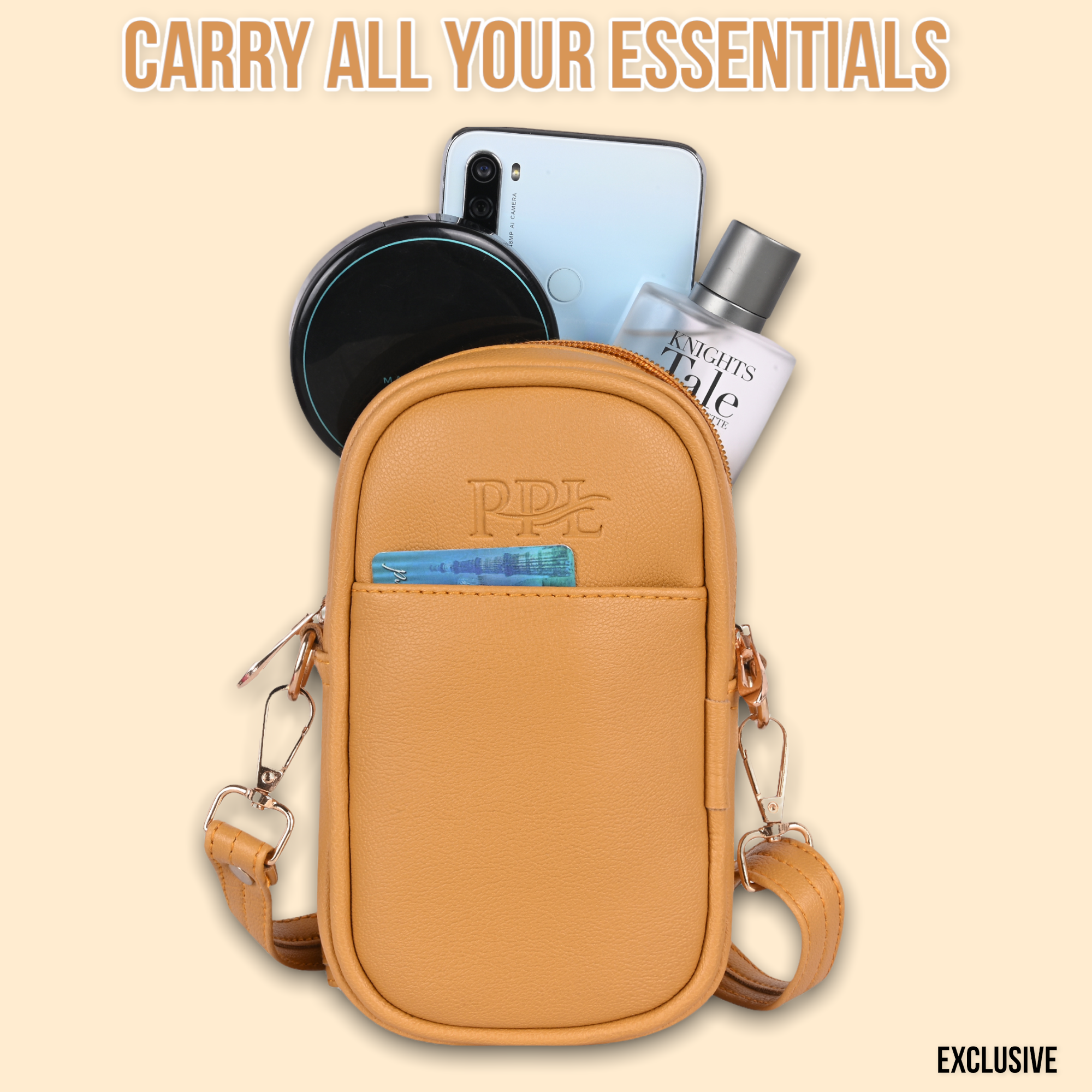 Capsule mobile sling bags for women