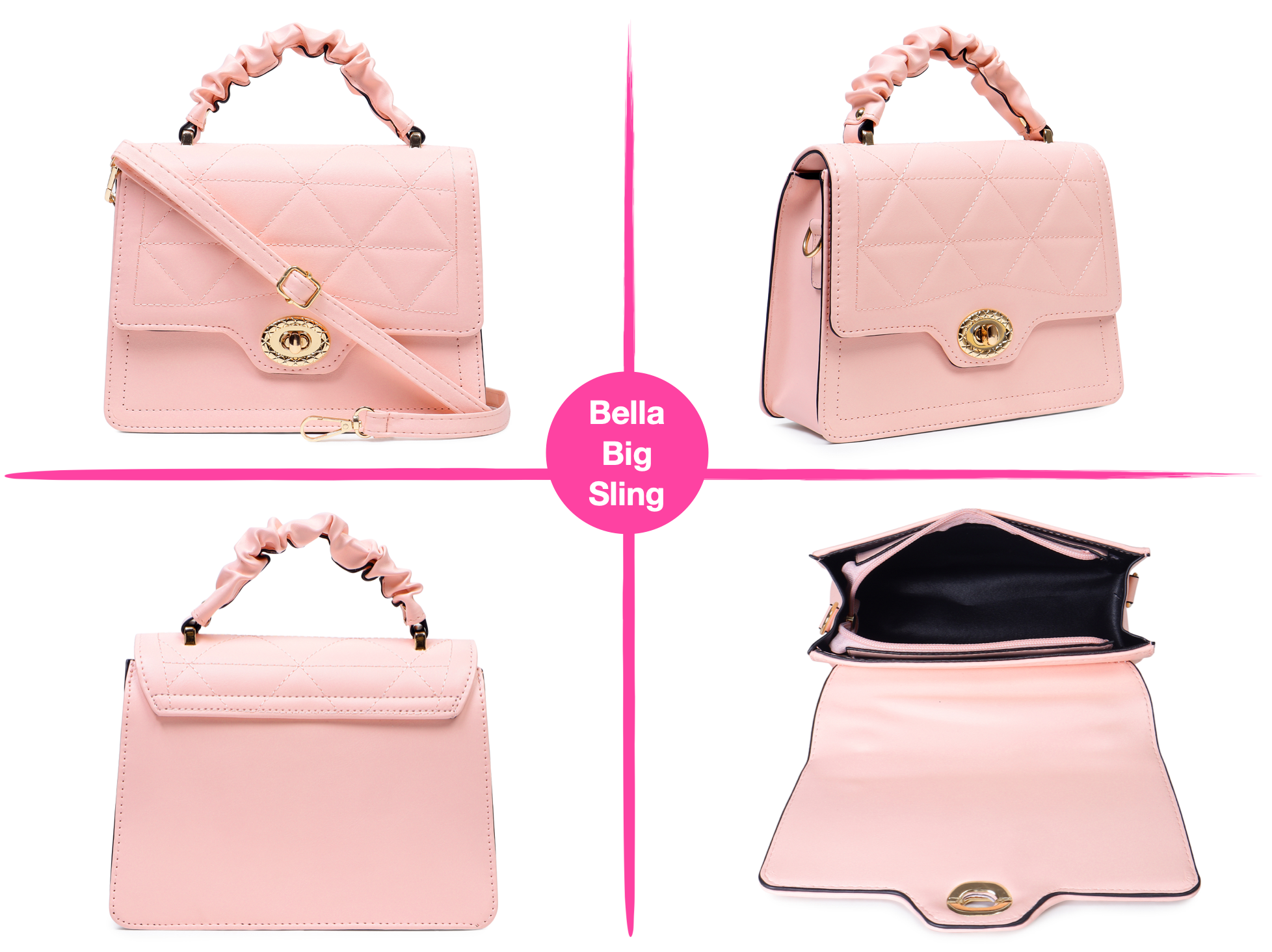 Mia Bella Sling Bag Combo (Pack of 2)