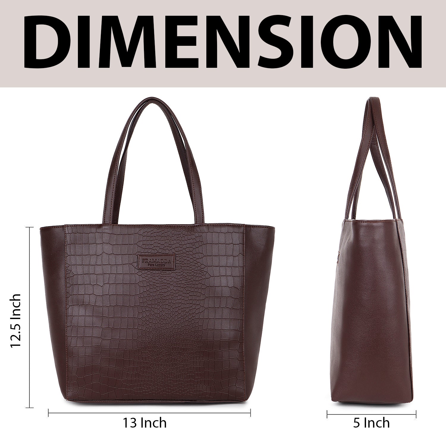 Fiona Croco Tote Bag with Dona Croco Sling Combo