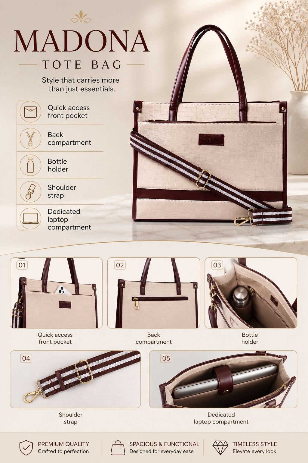 Madona Tote Bag (16" inch)