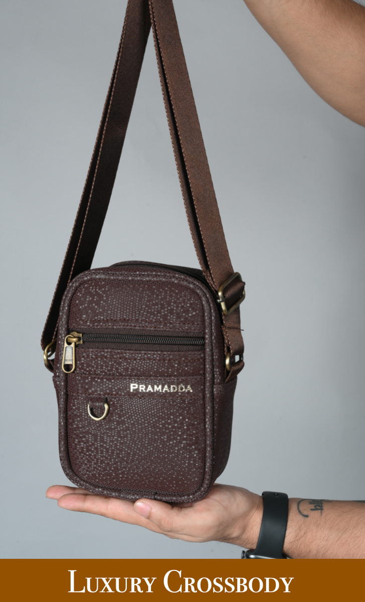 Mamba PU Leather Sling Bag for Men - Big Size (Cross Body, Side Shoulder)