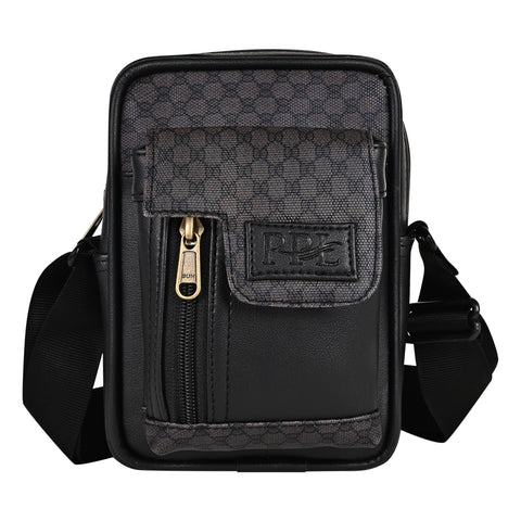 Oxford Elegant Black Crossbody Sling Bag for Men