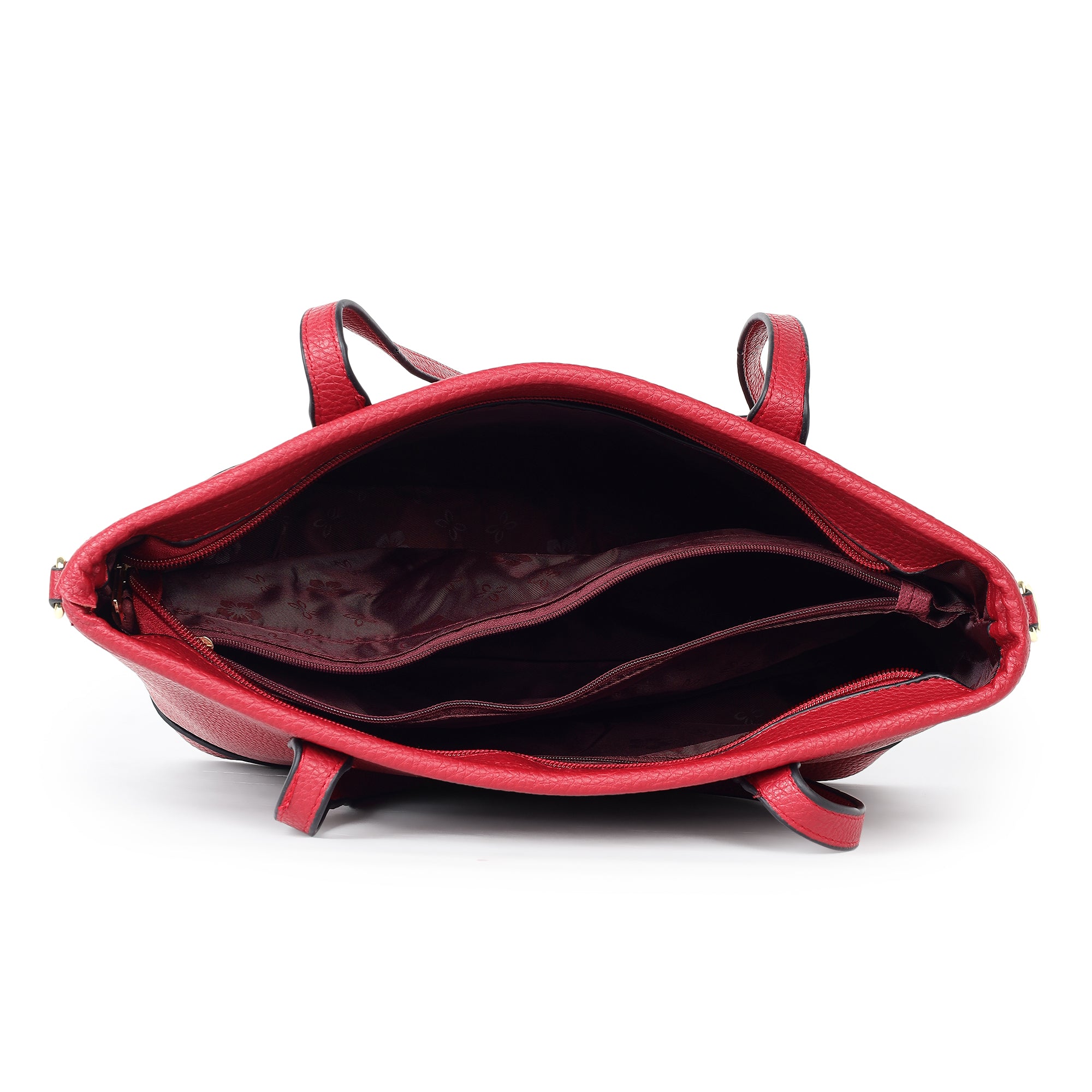 Cherry Red Ivory Korean Tote Bag