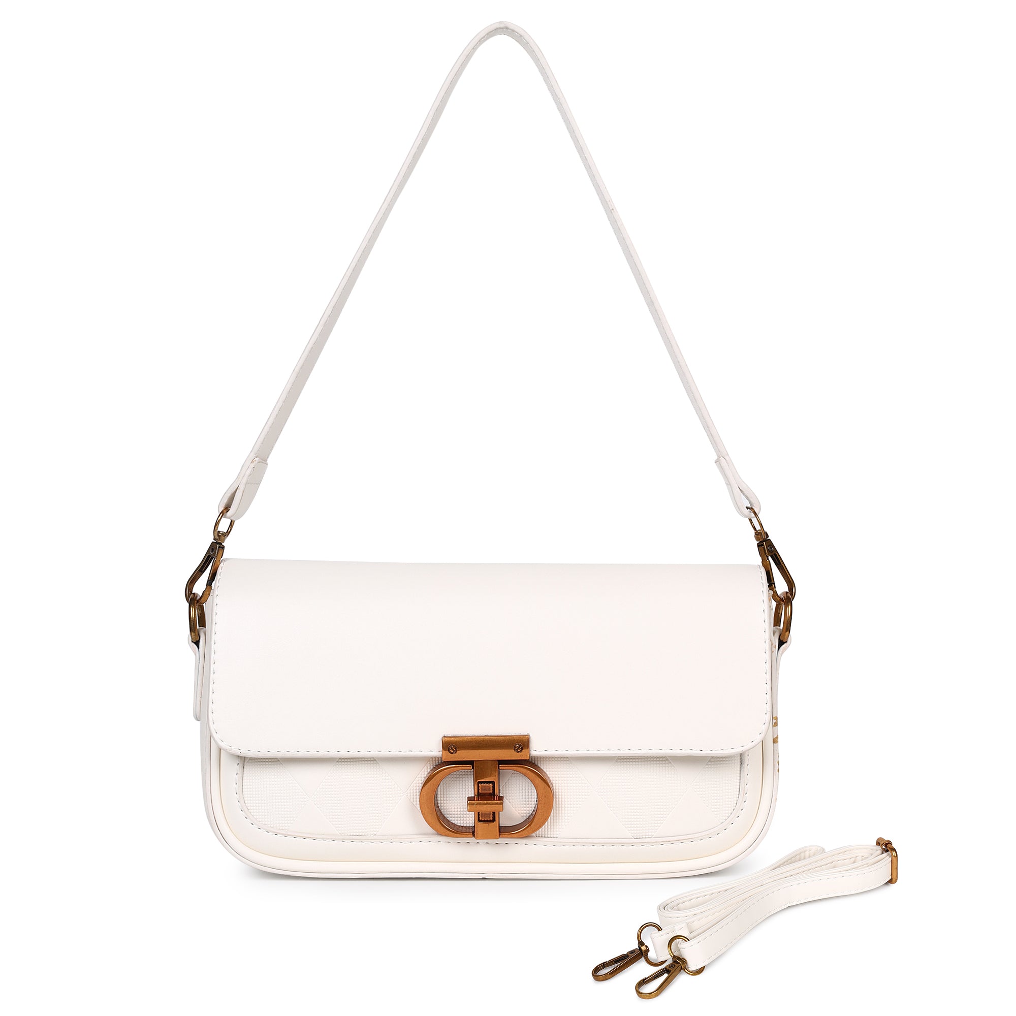 Classic White Cally Shoulder Bag for women