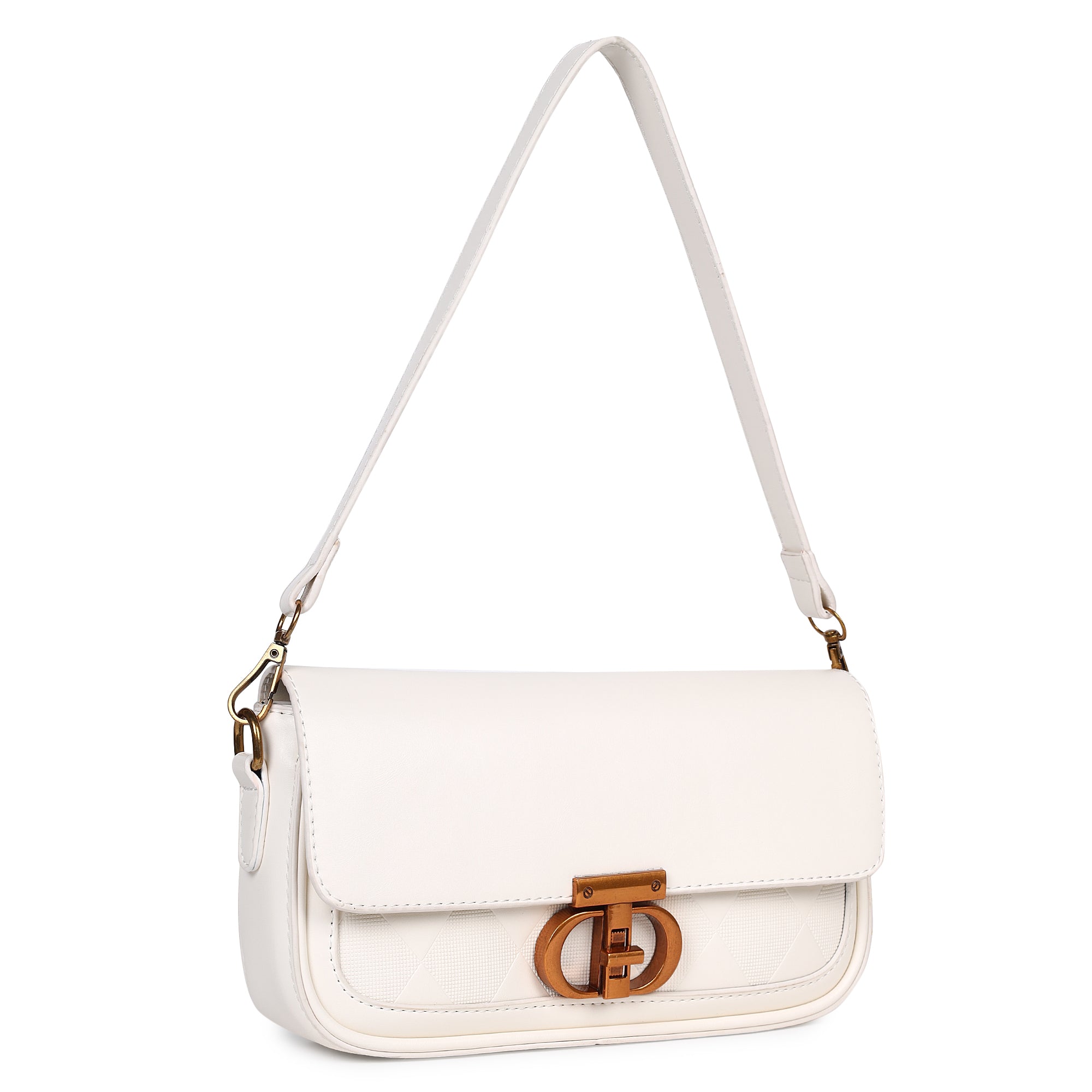 Classic White Cally Shoulder Bag for women