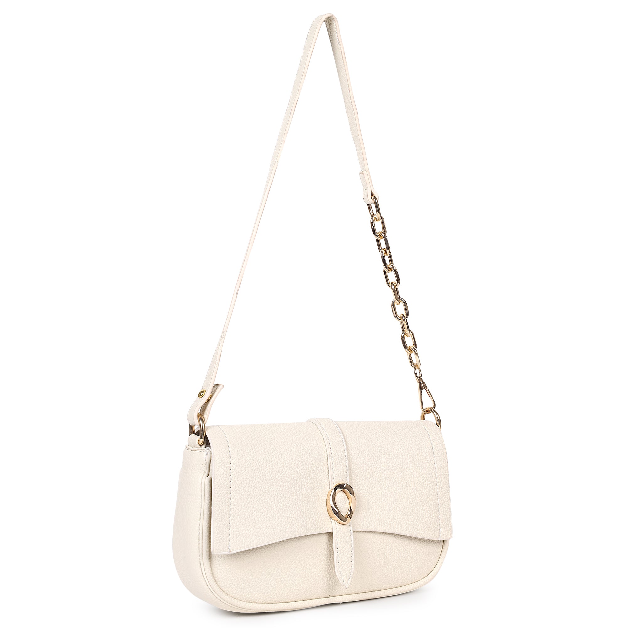 Classic Black Bianca Tote Bag with Ivory Pamela Sling Combo