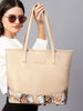 Sophie Snake Print Tote Bag in Royal Beige