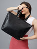 Fiona Tote in Elegant Black Croco