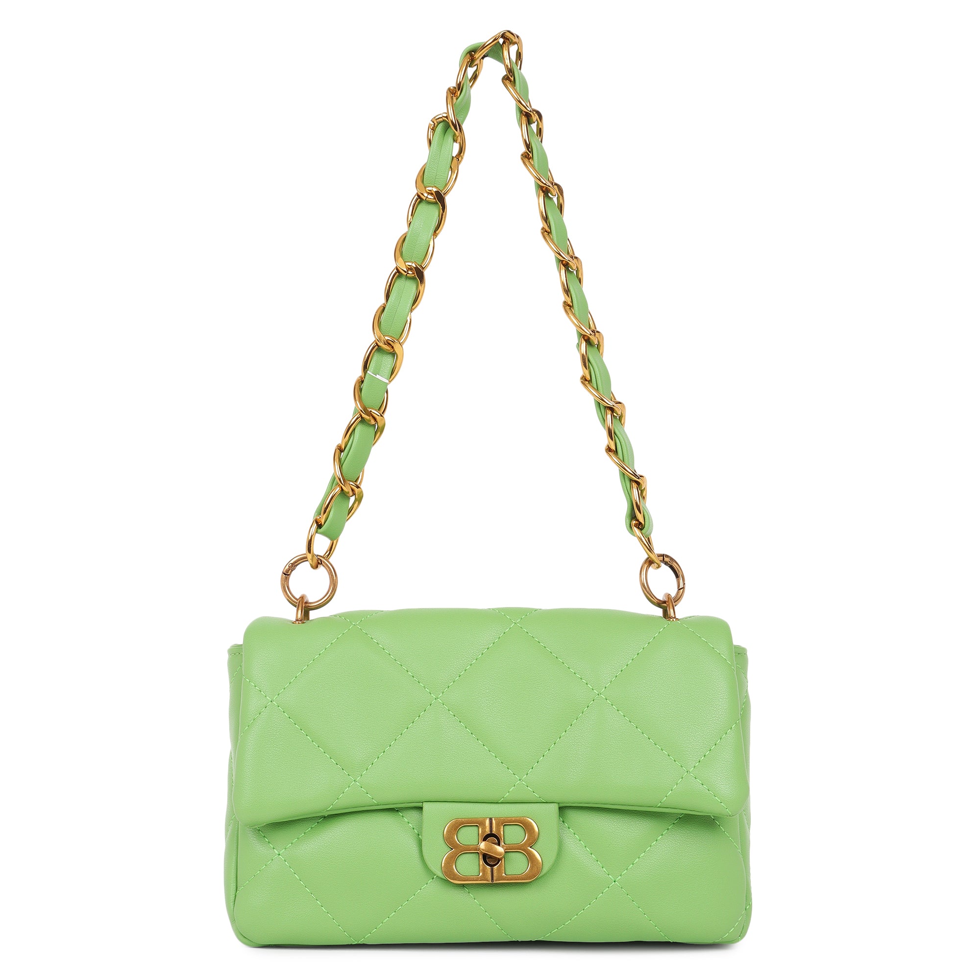 Black Bianca Tote Bag + Green Bailey Shoulder Bag