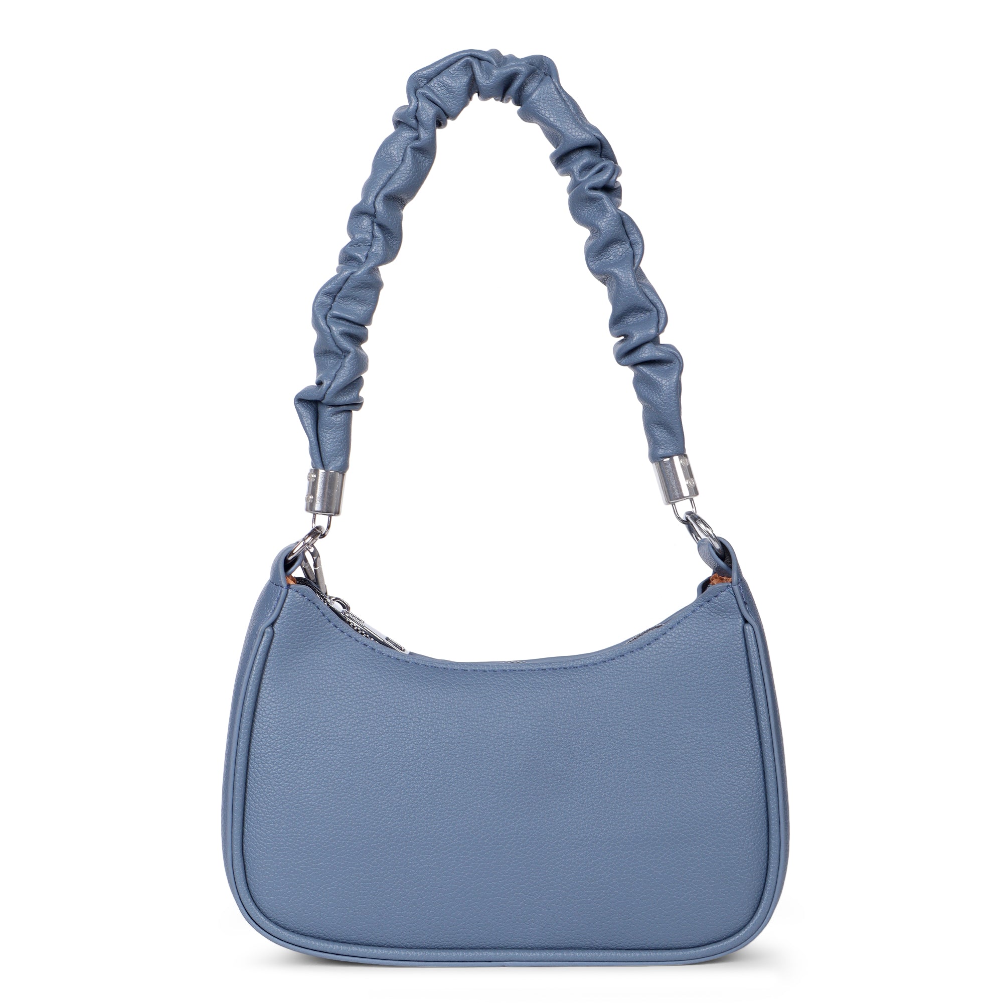 Brown Alica Tote Bag with Pebble Blue Mia Shoulder Bag