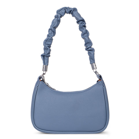 Elegant Mia baguette sling crossbody bag with coin pouch.