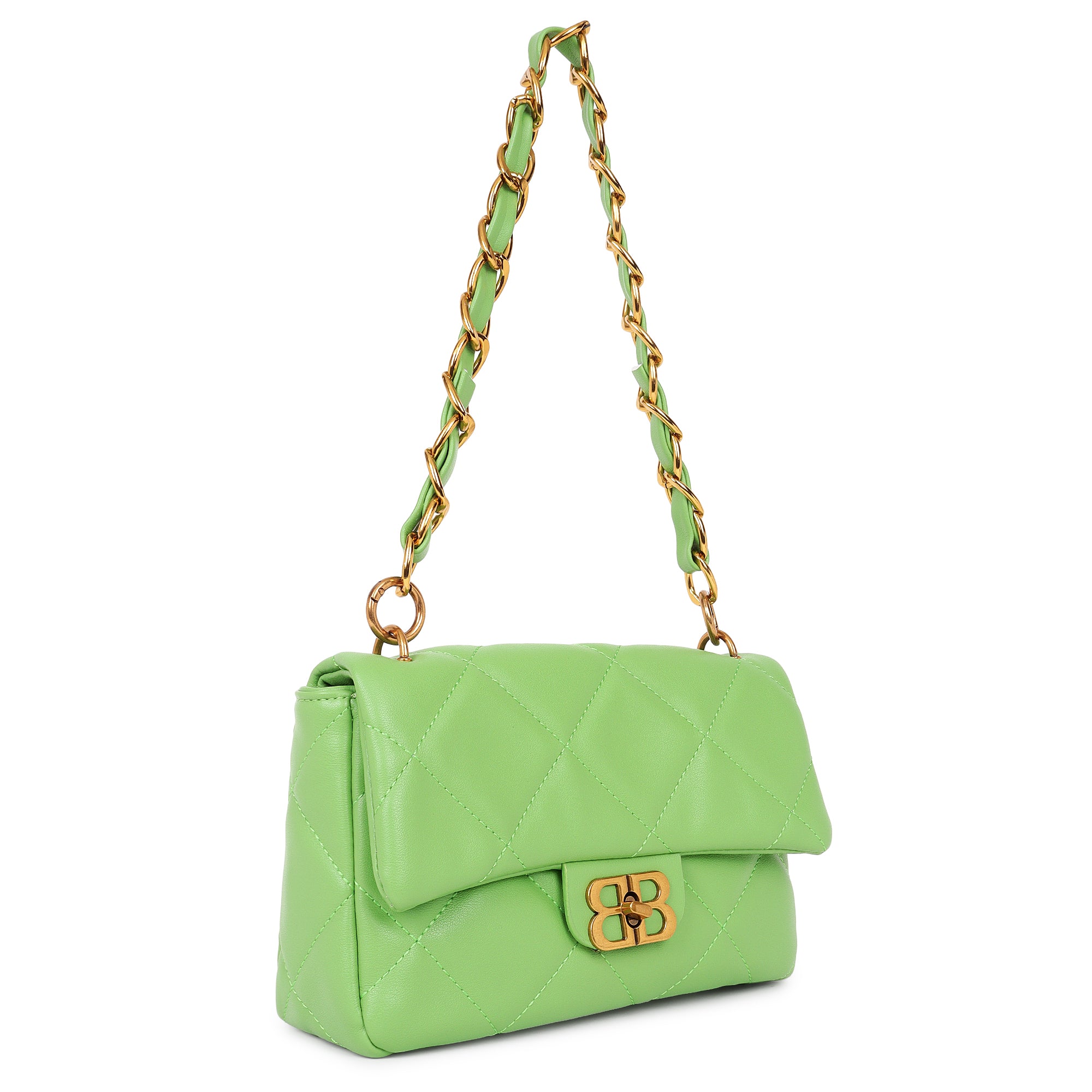 Black Bianca Tote Bag + Green Bailey Shoulder Bag