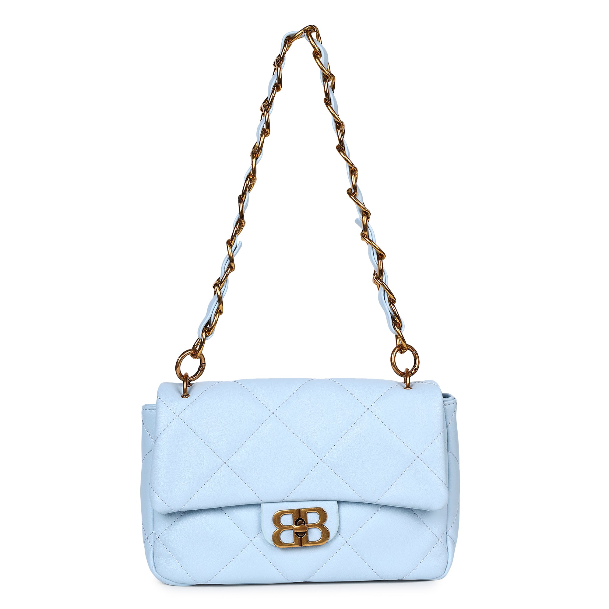 Black Bianca Tote Bag + Summer Blue Bailey Shoulder Bag