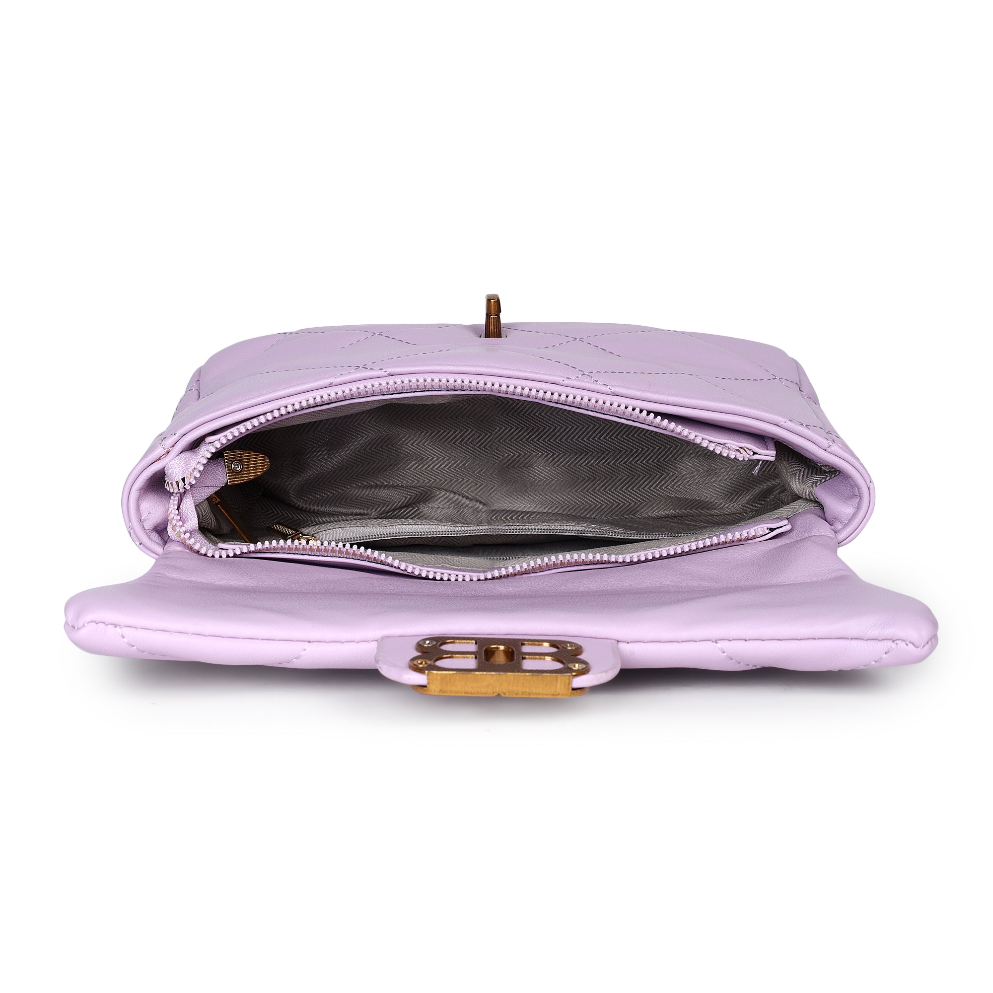 Black Bianca Tote Bag + Lilac Bailey Shoulder Bag