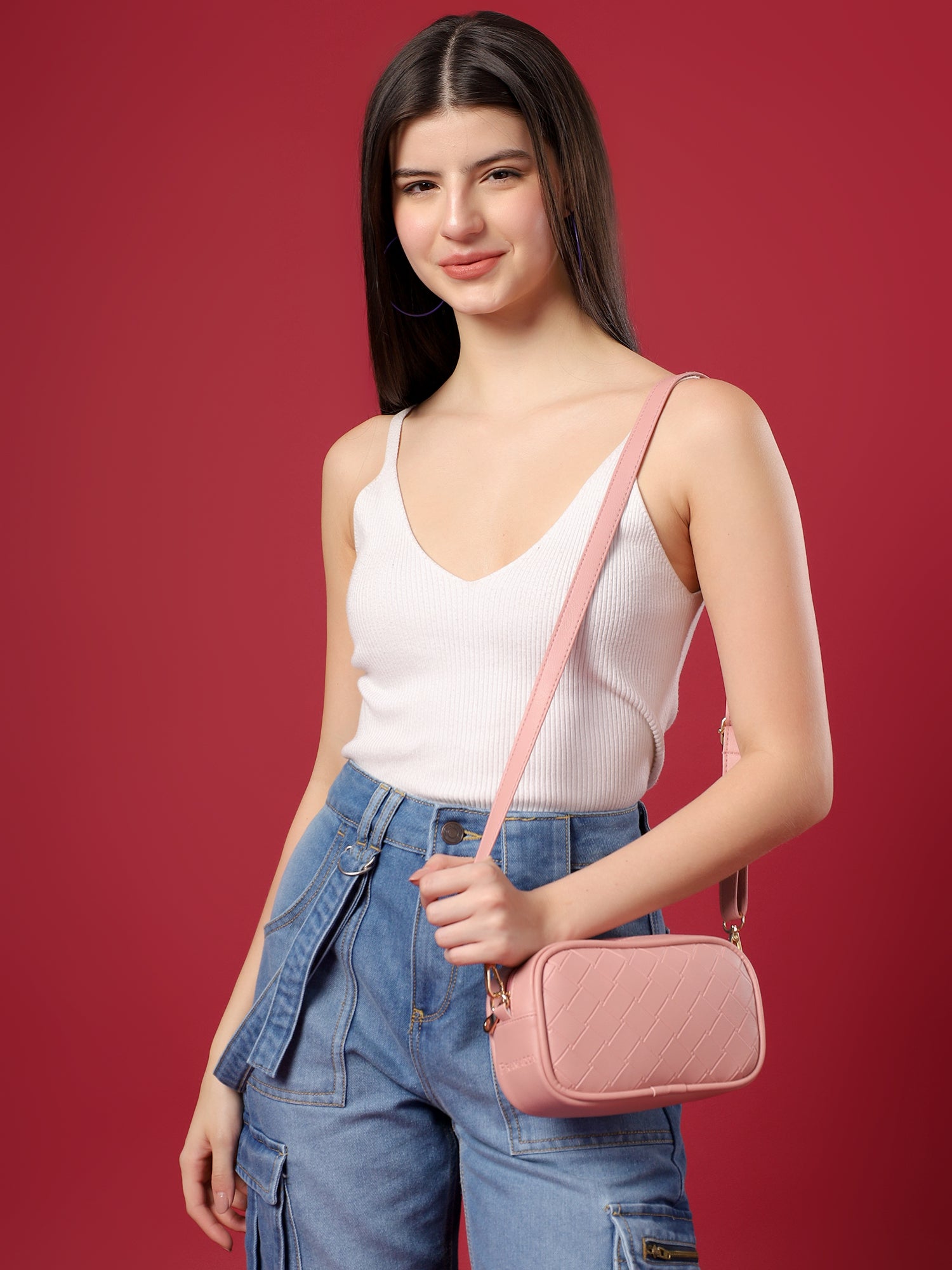Everyday Carry Emboss Sling Bag. (2 in 1)