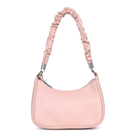Elegant Mia baguette sling crossbody bag with coin pouch.