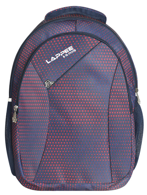 Lappee Printed Dark Blue Casual Girls Backpack 36L | School College Office Travel.