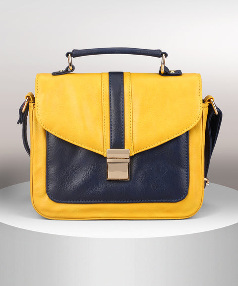 Elegant Yellow Rachel Purse For Women.