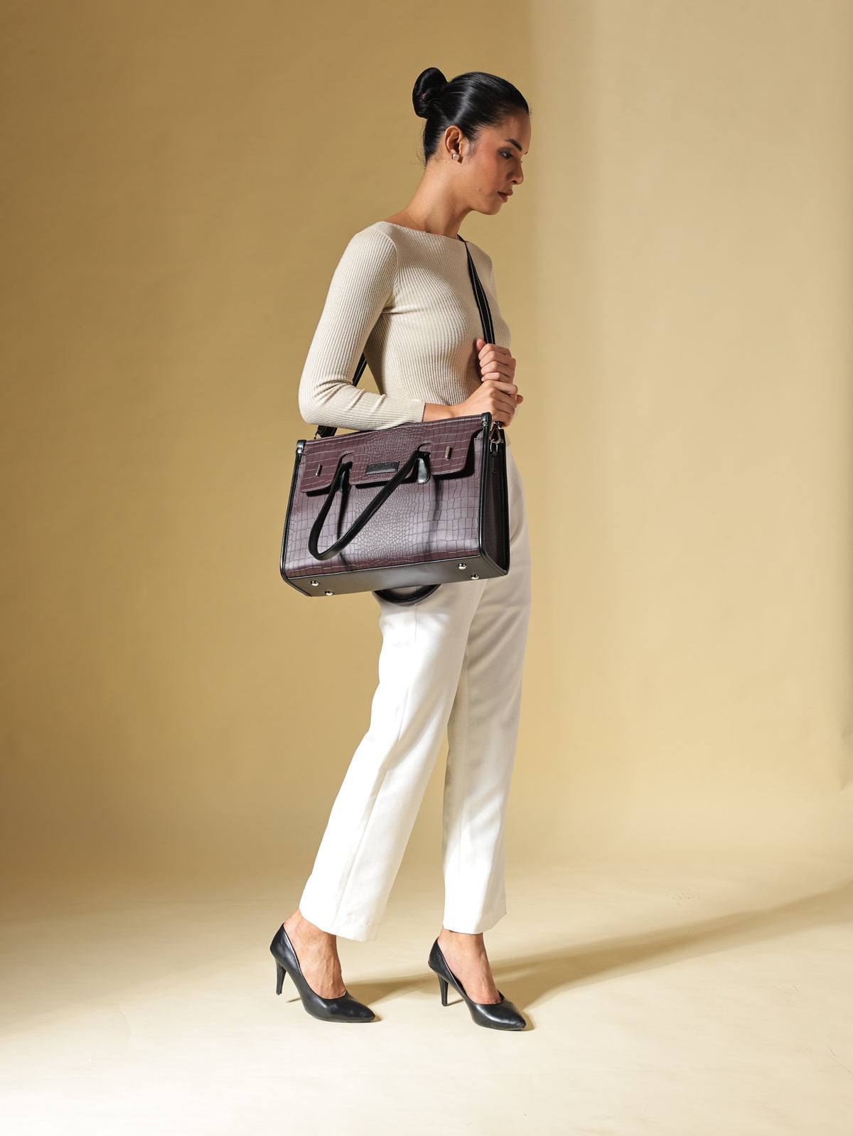 The Classic Benett Tote Bag - Mocha Brown