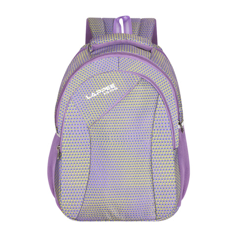Lappee Printed Pretty Purple Casual Girls Backpack 36L | School College Office Travel.