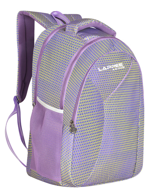 Lappee Printed Pretty Purple Casual Girls Backpack 36L | School College Office Travel.