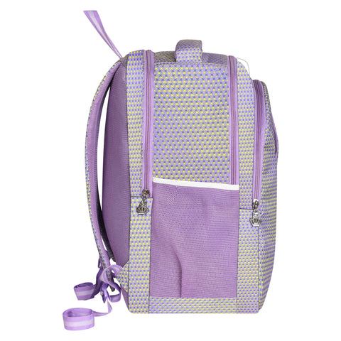Lappee Printed Pretty Purple Casual Girls Backpack 36L | School College Office Travel.